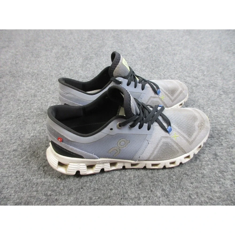 On Cloud X Shoes Womens Size 7.5 Gray White Athletic Running Sneakers CloudTec